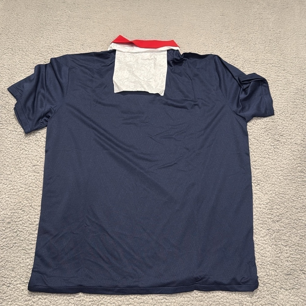 Nike Men's Atlanta Braves MLB Shirts Nike Men's Navy and Red Polo Shirt size XL - Picture 5 of 5